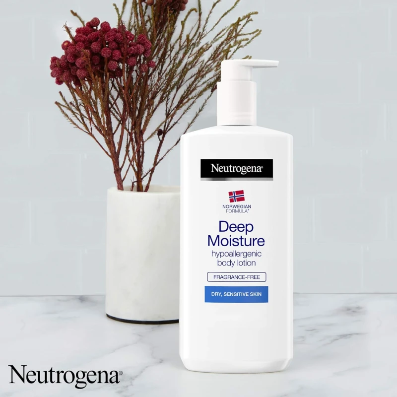 Loțiune de corp Neutrogena Deep Moisture pentru ten sensibil 400 ml